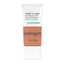 Neutrogena Clear Coverage Flawless Matte CC Cream, Ginger 7.5 , 1 oz