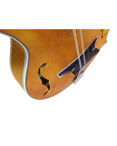 Caraya SMA938 F-Style Mandolin, Solid Spruce, Flame Maple Mandolin w/F Holes - Picture 14 of 14