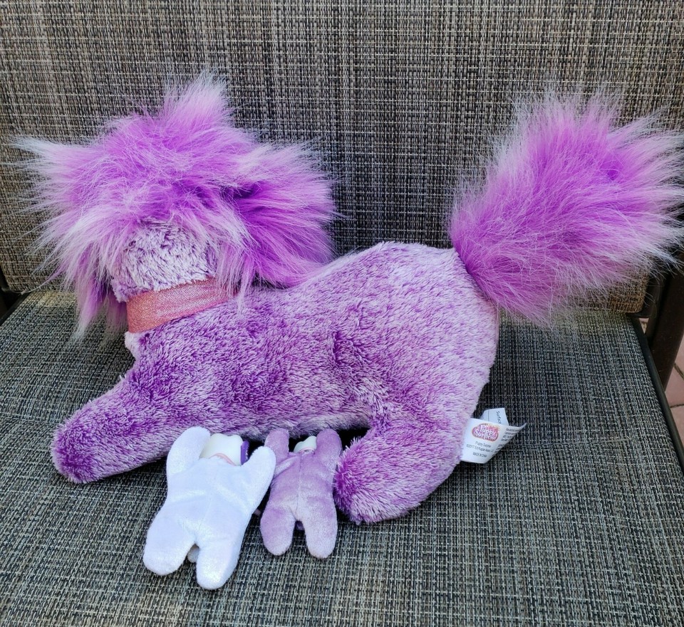 Unicorn Puppy Surprise Lot of 2 Moms 2 Puppy Babies Purple Zooey Chloe