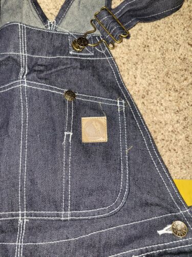 Berne Mens Size 36x32 Bib Overalls Dark Wash New With Tags - Picture 9 of 19