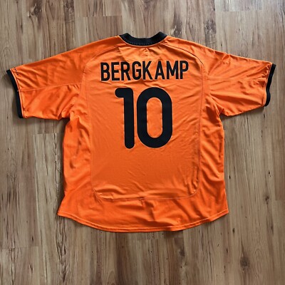 Nike サッカーシャツ ベルカンプ　背番号10　BERGKAMP　オランダ Nike 2000-02 Netherlands Home Jersey Bergkamp #10 SZ XXL | eBay
