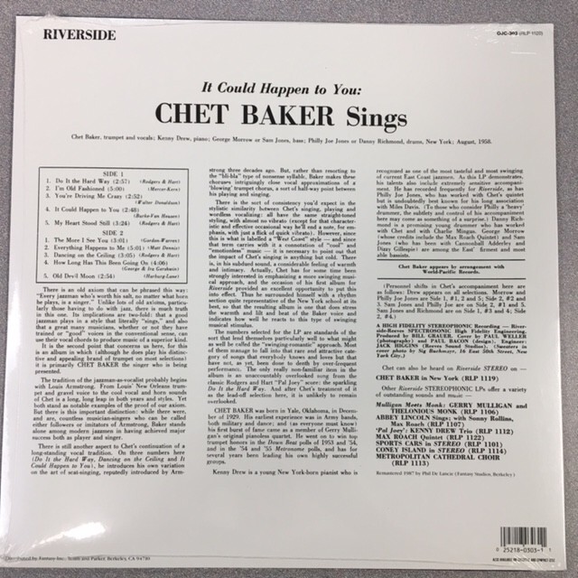 It Could Happen to You by Chet Baker (Record, 2009) for sale