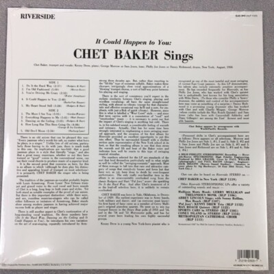 米LP Chet Baker It Could Happen to You CR00357 Riverside Records, C /00260 Chet Baker – It Could Happen to You – Vinyl (LP, Album + 2