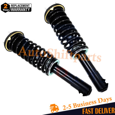 2X Front Shock Struts Spring Assys w/Electric For Jaguar XJ X351 XJR575 XJL AWD