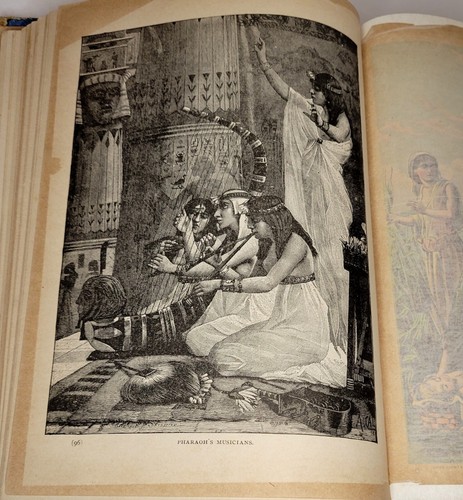 Antique 1887 Religious Bible Book Over 250 Engravings Bright Allegorical Plates - Picture 18 of 23