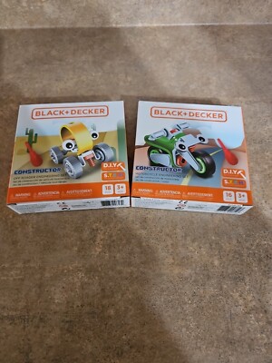 BLACK+DECKER CONSTRUCTOR MOTORCYCLE, & OFF ROADER ENEGINEERING SETS, New In Box