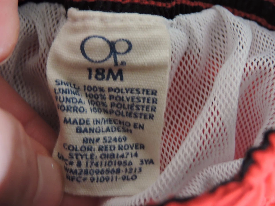 OP Rojo Blanco Bebé Niños Bañador Traje de Baño Traje de Baño Pantalones Natación 18M Foto 3 de 3