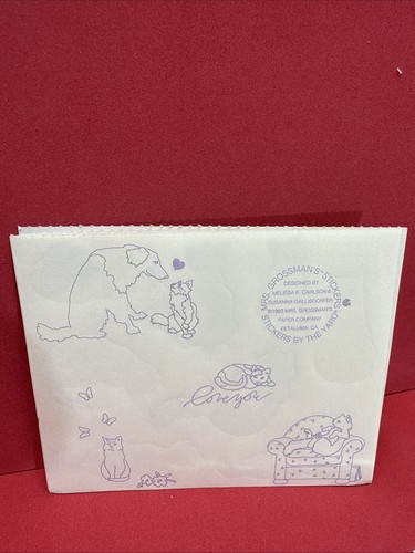 VINTAGE 1993 Mrs. Grossman’s Stickers/🐈 Adorable Cats/10 New Sheets! - Picture 2 of 5