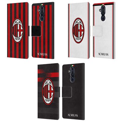 OFFICIAL AC MILAN 2017/18 CREST KIT LEATHER BOOK WALLET CASE FOR NOKIA PHONES