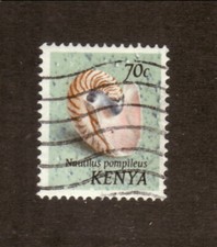 Kenya #44 1971 usato guscio Nautilus perlato