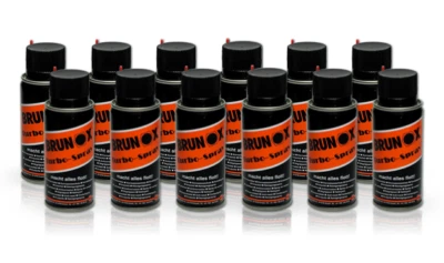 12x 100ml Brunox Turbo-Spray / Multifunktionsöl Rostlöser Kontaktspray Kriechöl