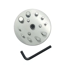 Disc Cutter 2 Different Shapes with 10 Punches - 5 Round & 5 Oval Size