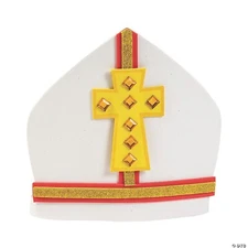 Fun Express Pope Hat Craft Kit, 12 Pieces
