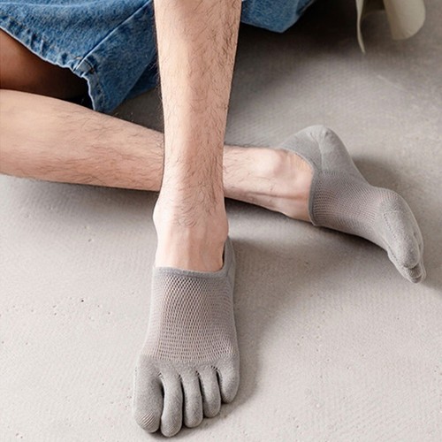 1/2/4x Men Five Toe Socks Absorbent Stockings Cotton Soft Five Fingers SOCKS - Picture 10 of 25