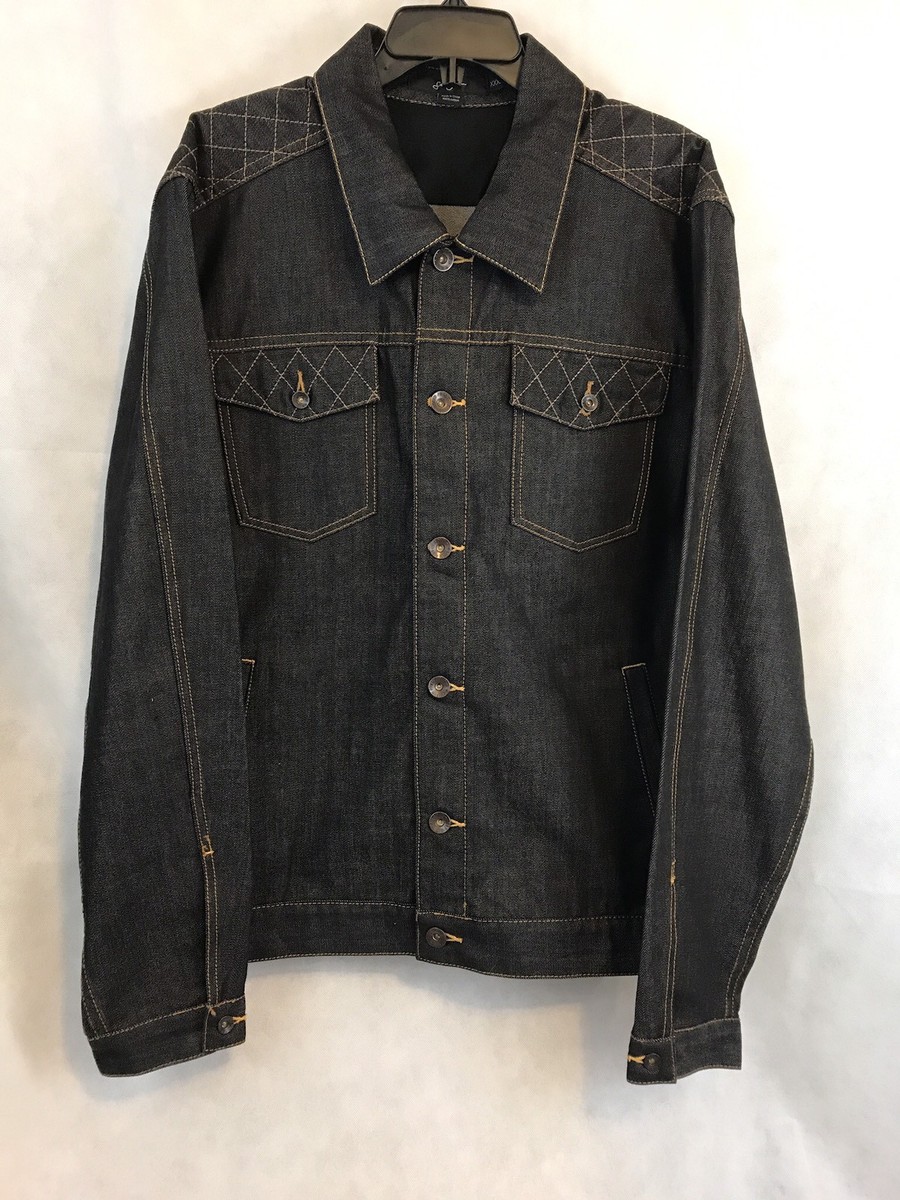 Sean John ダークデニムジャケット XXXL Sean John Dark Denim Jean Jacket Button Front Size XXXL | eBay