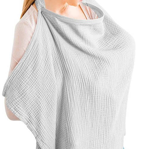Mother Outing Breastfeeding Cover Cotton Baby Feeding Nursing Adjustable X9B0 - Picture 2 of 24