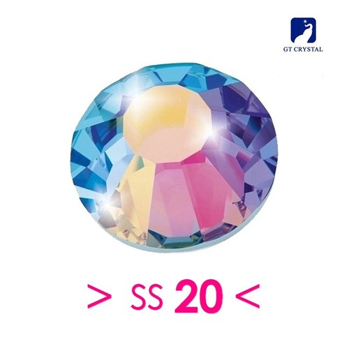 Strass GT Crystal Termoadesivo ss 20 Crystal AB - 144PZ - Bild 2 von 3