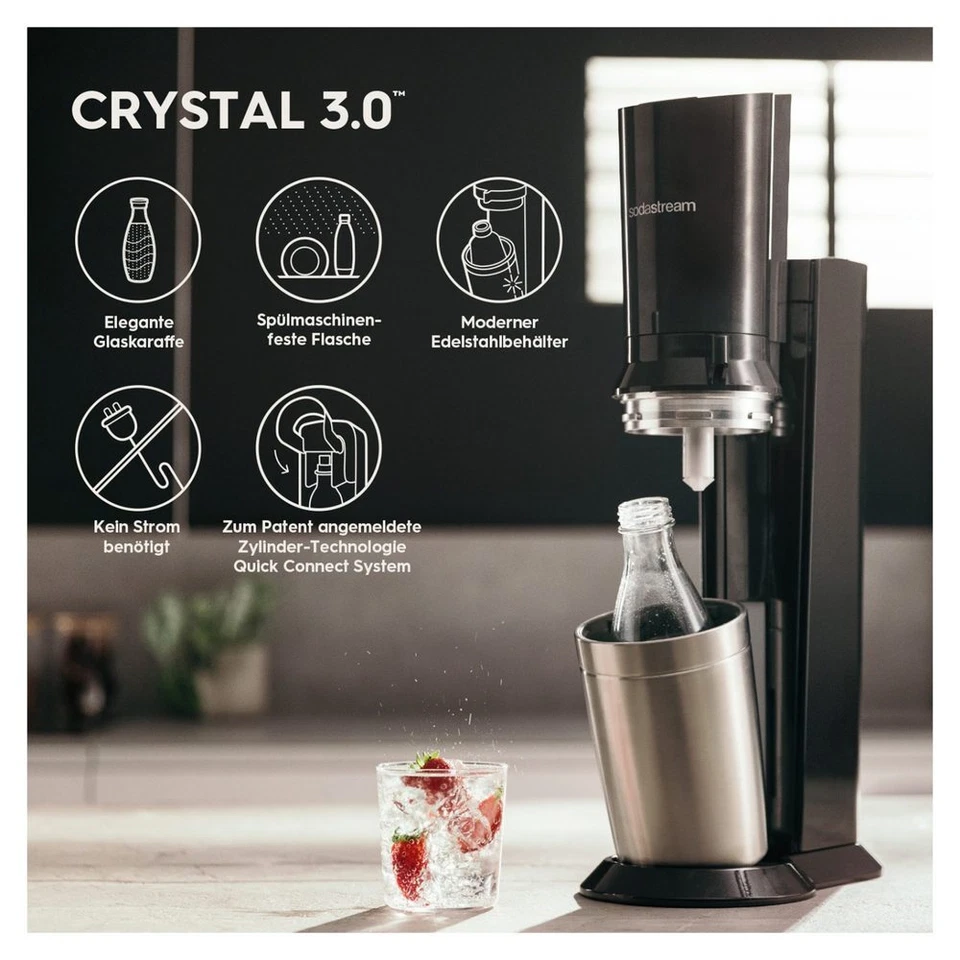 Sodastream Crystal 3.0 Umsteiger o. CO2-Zylinder - Bild 2 von 4
