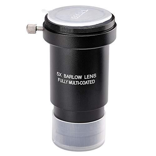 Starboosa 1.25Inch 5X Barlow Lens & Moon Filter KitFor Telescope