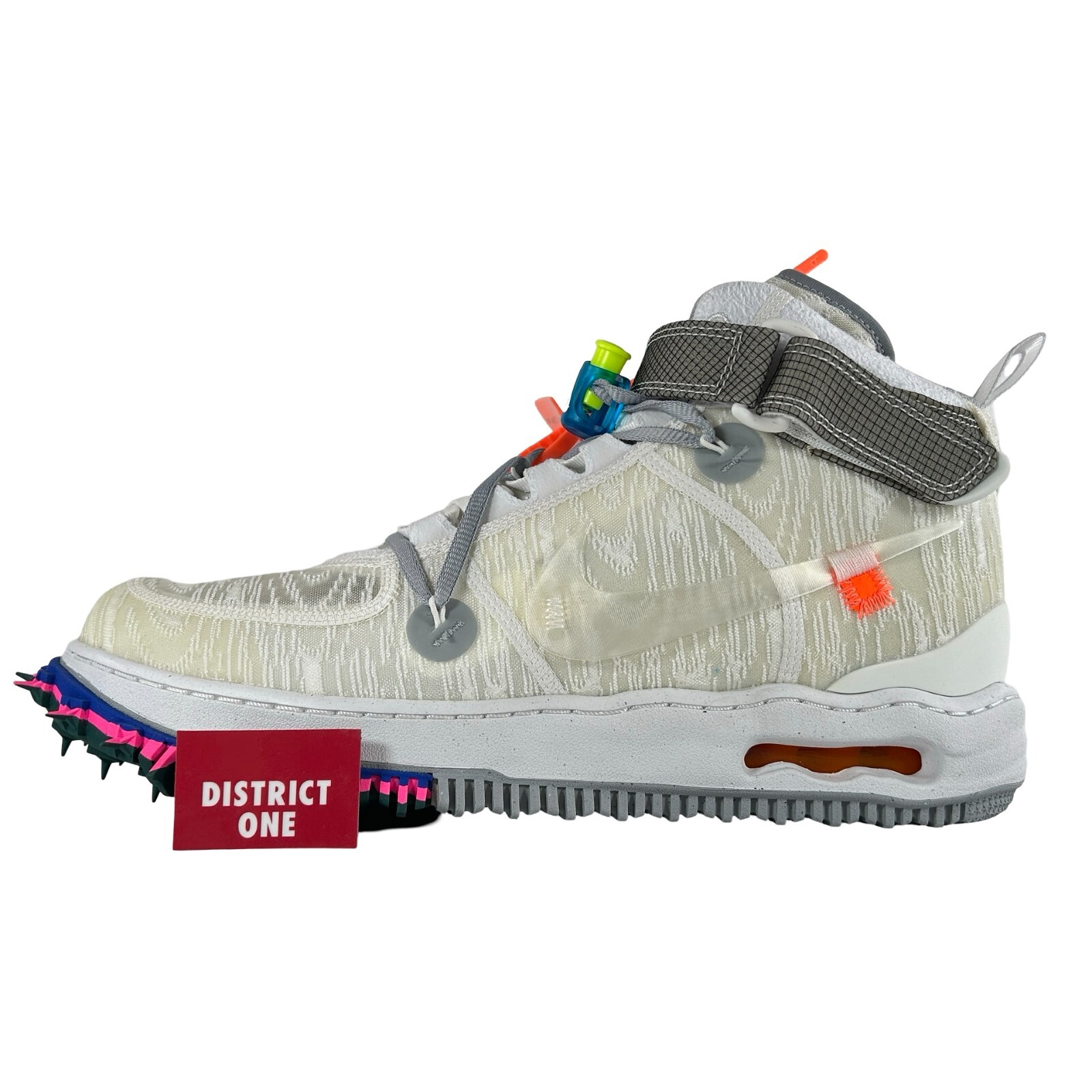 OFF WHITE X NIKE Off White x Nike Air Force 1 Mid White Taglia 12 DO6290 100