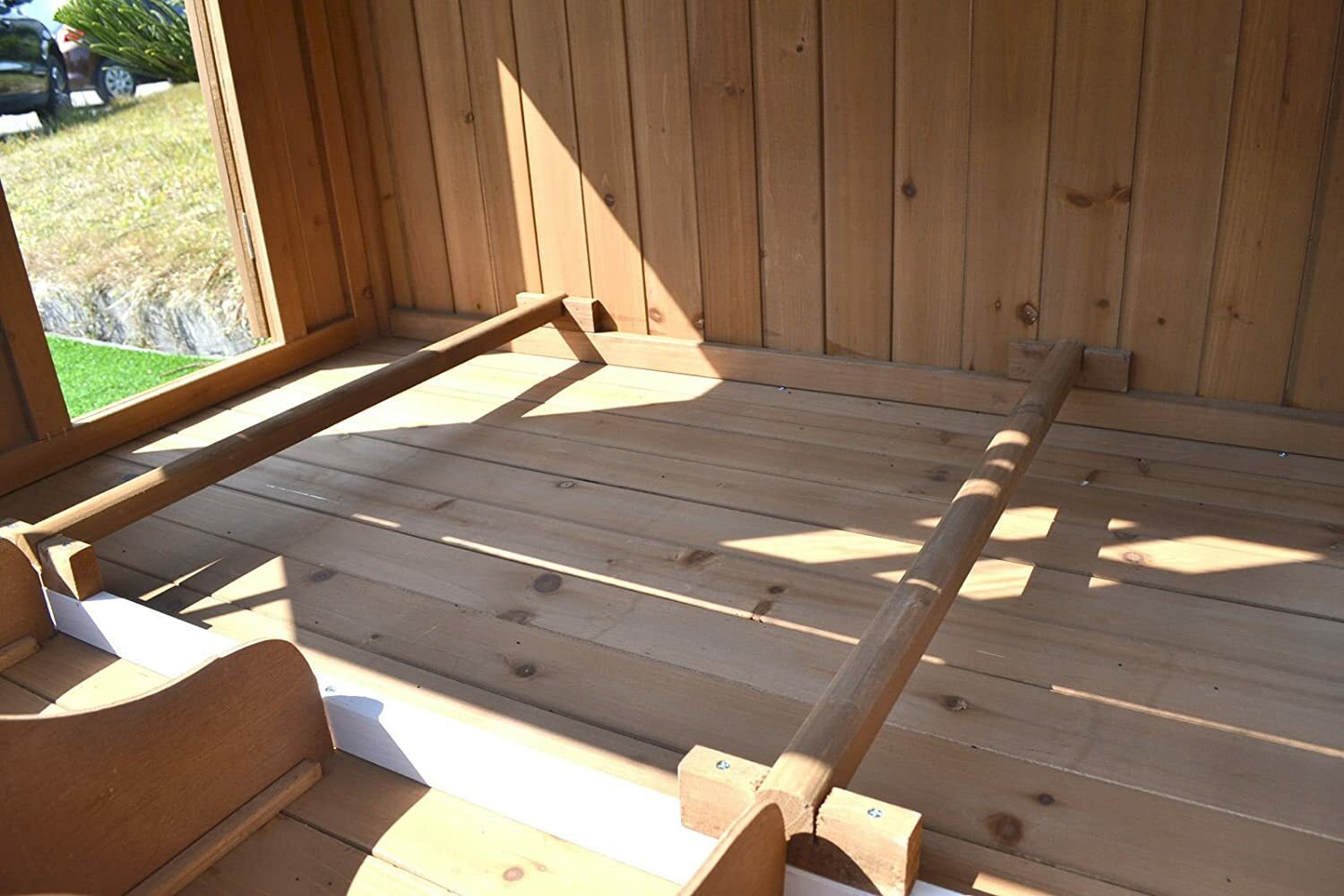 New Large Wood Chicken Coop Backyard Hen House 4-8 Chickens w 4 Nesting Box