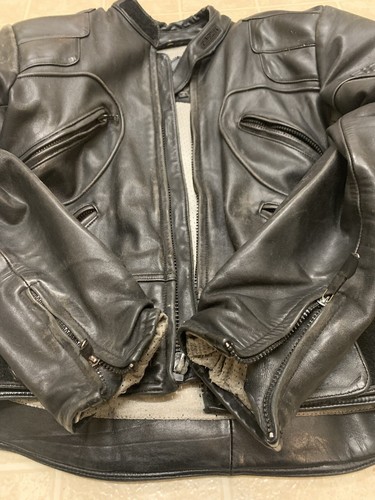 Vintage FIELDSHEER Men's Black Motorcycle Leather Jacket - Picture 3 of 12