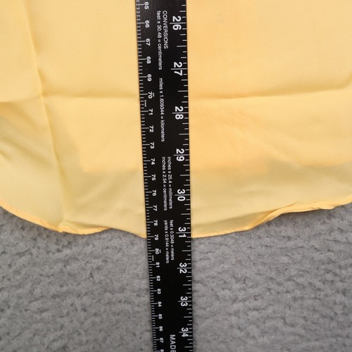 Vintage Montgomery Ward Shirt Mens 15-33 Yellow Lightweight 100% Polyester Disco - Picture 12 of 15