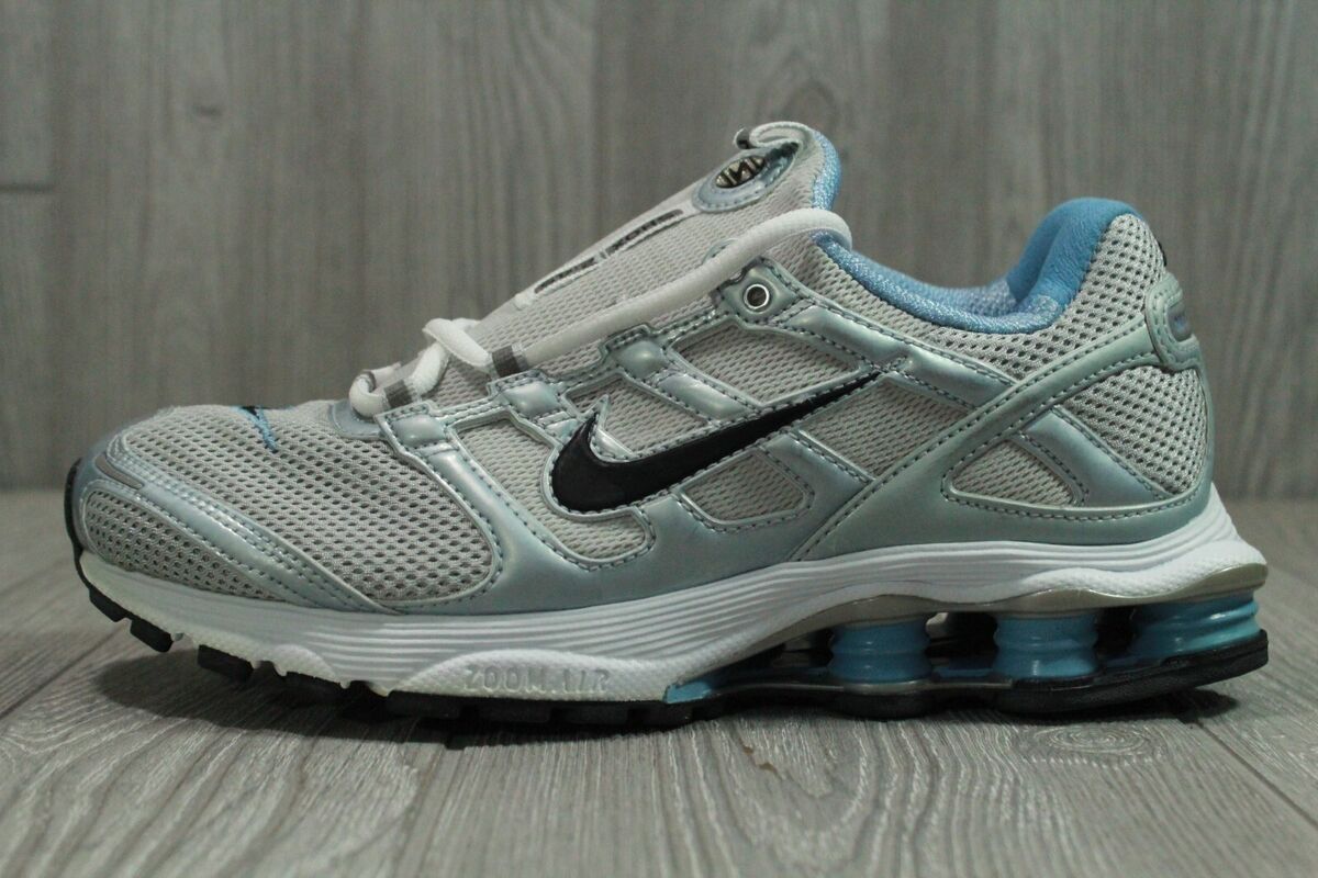 New Rare Nike Shox 2:45 Marathon Silver Blue Running Shoes New Rare Nike Shox 2:45 Marathon Silver Blue Running Shoes
