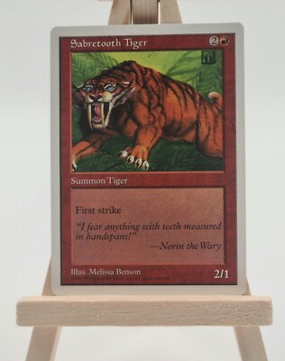 Sabretooth Tiger Fifth Edition (5ED) Magic Karte MTG englisch (Säbelzahntiger)