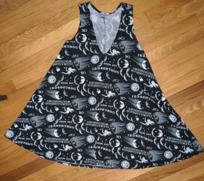 Gypsy Warrior Ouija Board Dress Witchy Goth Halloween Sz Small | eBay