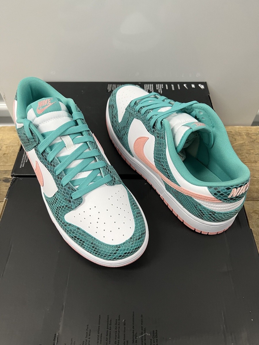 NIKE DUNK LOW ME “SNAKE SKIN” WASHED TEAL BLEACHED CORAL [DR8577