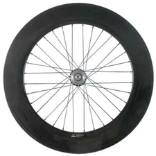 700C Carbon Fiber Fixed Gear Bicycle 88mm Front  Wheel Clincher Bicycle Wheels