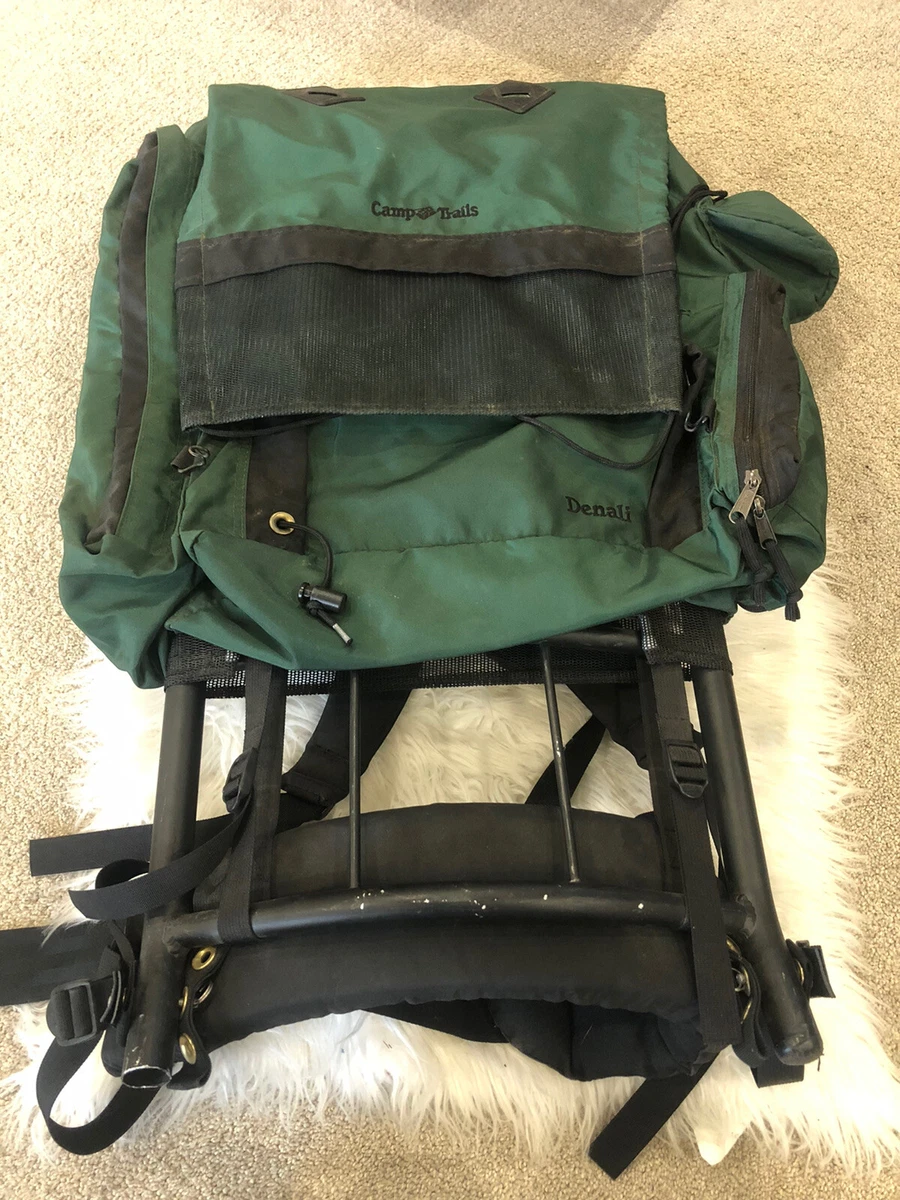 Metal frame top hiking backpack