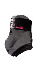 brand new kids gray ankle socks Pur Confort 3 pack age 2- 4