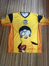 Planters Nut Bowl Shirt Football Jersey Team Mixed Nuts Mr Peanut XL Hormel 2022