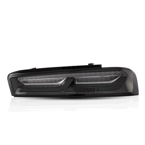 Pair LED DRL Tail Lights For Chevrolet Camaro 16 17 18 White Smoked Rear Lights - Picture 3 of 8