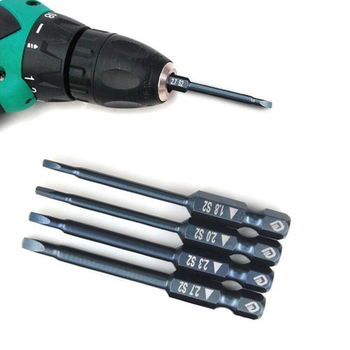 4pcs Triangle Screwdriver Bit Set 1/4 Hex Security Magnetic Head 65mm Extra Long - Picture 15 of 24