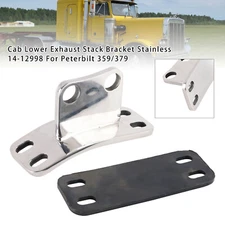 Cab Lower Exhaust Stack Bracket Stainless 14-12998 For Peterbilt 359/379 US