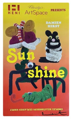 SELTEN SIGNIERT DAMIEN HIRST - Doppelseitiges Sonnenschein Poster mit KATALOG