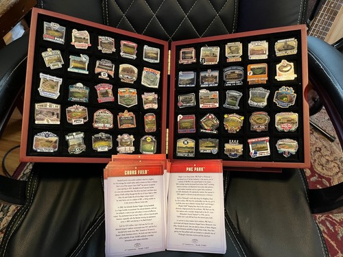 Collection/ Lot of Major League Baseball Team's Stadium Pins/ Badges with Case - 第 2/15 張圖片