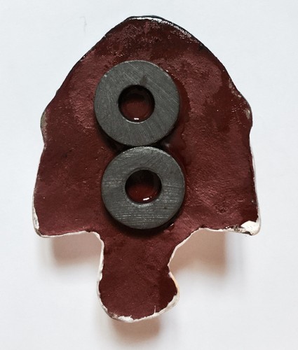 Ganesh Fridge Magnet (Red) - a set of 3 magnets - 第 2/2 張圖片
