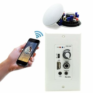 wall mounted speakers with amplifier