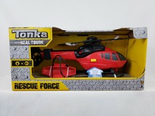 tonka rescue force fire rescue helicopter red and white