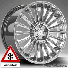 19 Zoll T8 concave Alufelgen 8x19 5x112 ET35 in silber für Aiways und Audi