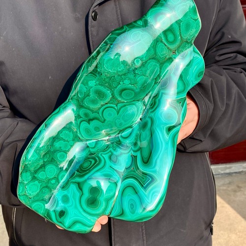 11.6LB Natural chrysocolla/Malachite transparent cluster rough mineral sample - Picture 8 of 21