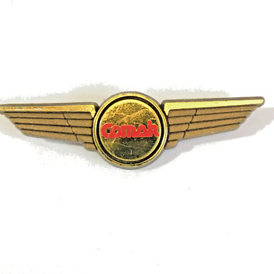 Vintage Comair Airlines Kid Wings Pilot Lapel Plastic Pin