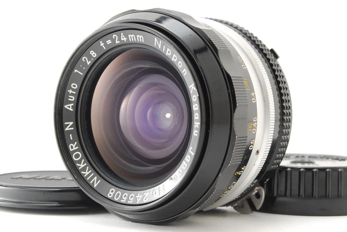 【美品】Nikon NIKKOR-N Auto 1:2.8 f=24mm Near MINT] Nikon Nikkor-N.C Auto 24mm f/2.8 non Ai MF Lens