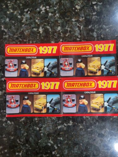 Vintage 1977 Matchbox Collectors Catalog Lot Of 4 -Toys Truck Car Jeep Paperwork - Picture 1 of 10