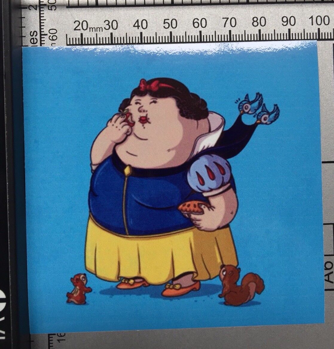 Snow White And The Seven Dwarfs Funny Fat Joke Design STICKER | eBay