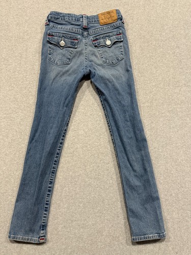 True Religion Girls Light Wash Denim Jeans Size 10 S.E. Skinny Adjustable - Picture 3 of 12